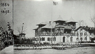 Bootshaus und Gelände des MRC im Jahre 1895