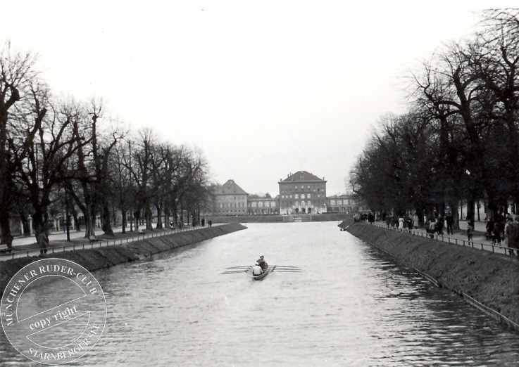 Rudern auf dem Nymphenburger Kanal