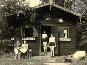 Sommerhaus des Münchener Ruder-Clubs im Jahr 1941